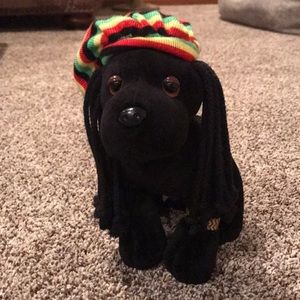 Webkinz Rockerz black dog